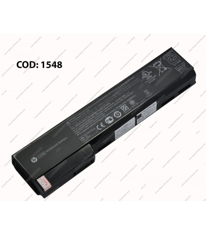 BATERIA HP 10.8V---55WH 6C CC06/E.BOOK 8460P 8460W 8560P PROBOOK 6360B 6460B 6465B 6565B SERIES 628368-541 OEM