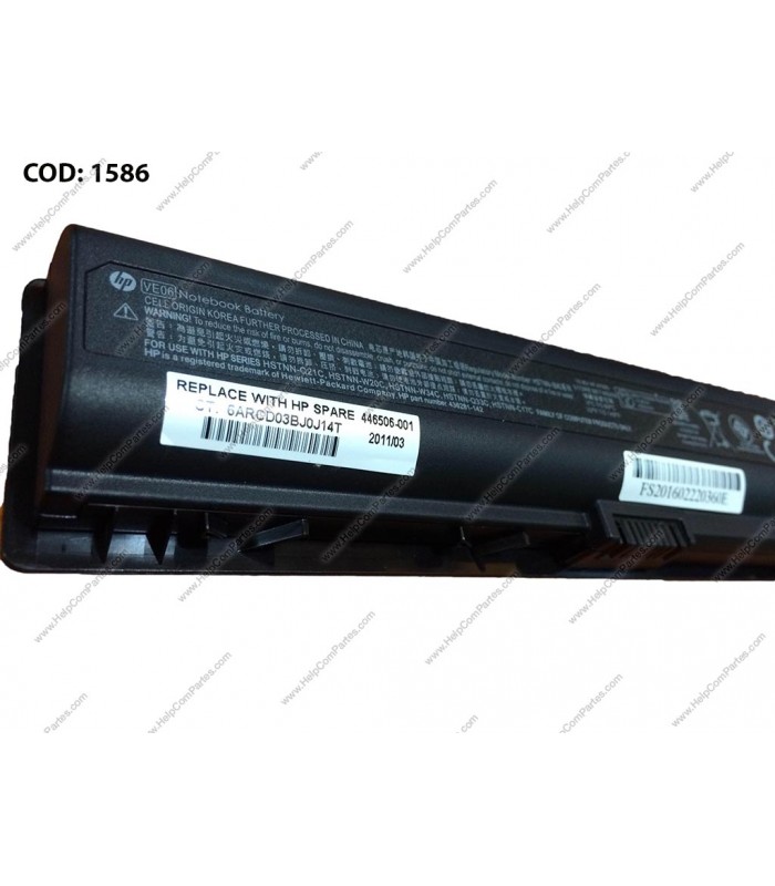 BATERIA HP 10.8V---55WH 6C/PAV DV2000 DV6000 DV6500 COMPAQ F500 C700 V3200 V6900 SERIES 441243-142 OEM