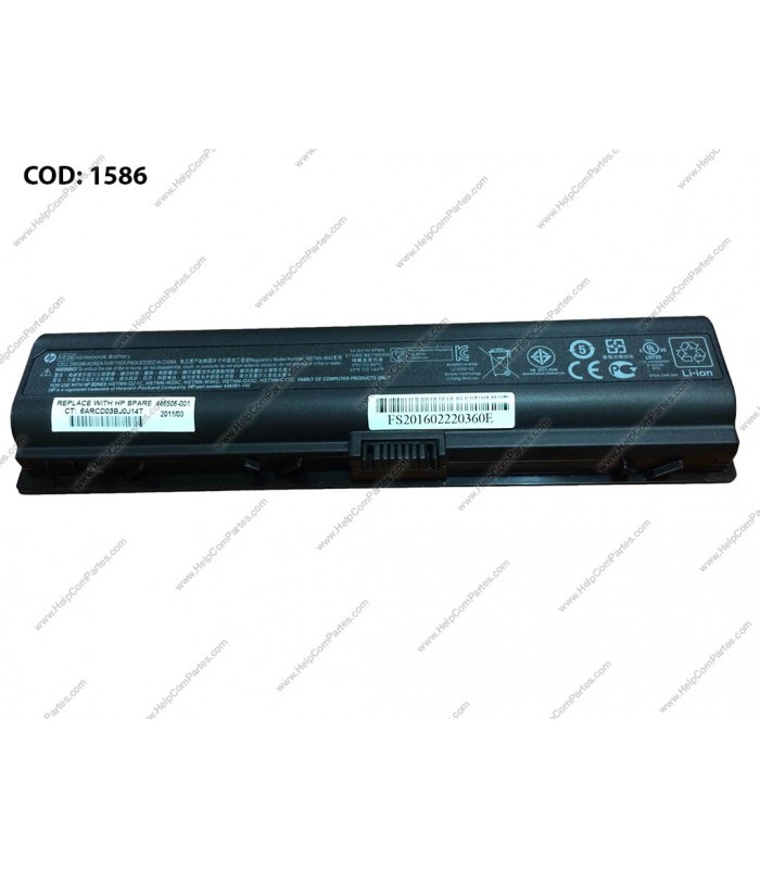 BATERIA HP 10.8V---55WH 6C/PAV DV2000 DV6000 DV6500 COMPAQ F500 C700 V3200 V6900 SERIES 441243-142 OEM
