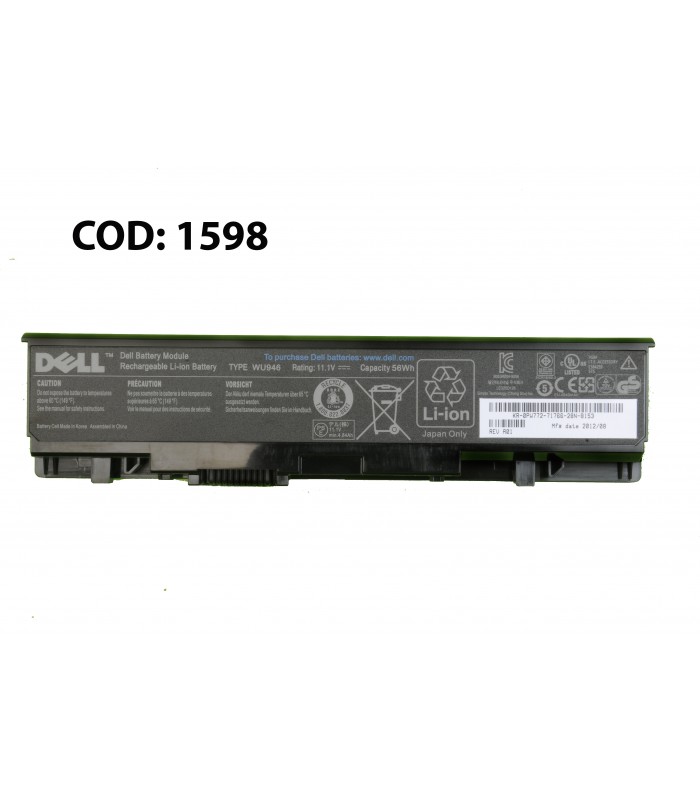 BATERIA DELL 11.1V---56WH 6C WU946/STUDIO 1535 1536 1535 1555 SERIES OEM