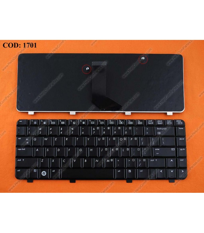 TECLADO HP 500 510 511 515 516 520 530 610 615 SERIES SIN MARCO 438531-001BK BK US ORIG.