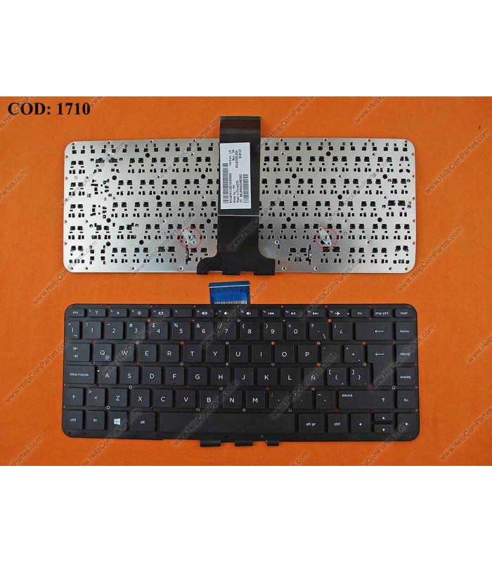 TECLADO HP ENVY 14-U000 14T-U000 13-A SERIES SIN MARCO WIN8 BK LA OEM