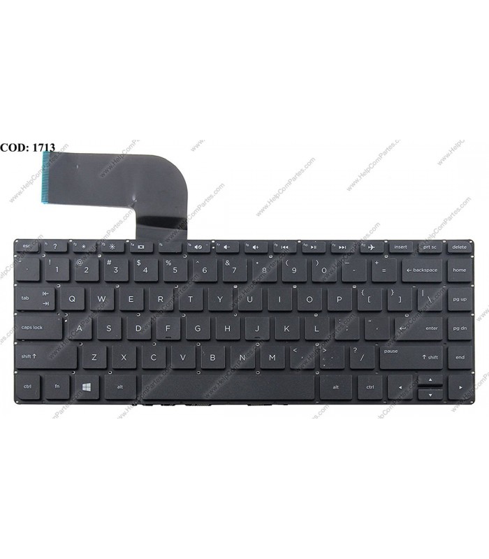 TECLADO HP PAV 14-V000 14-V010 14-V100 14-V150 14-V200 14-V210 SERIES SIN MARCO 773713-001 BK US ORIG.