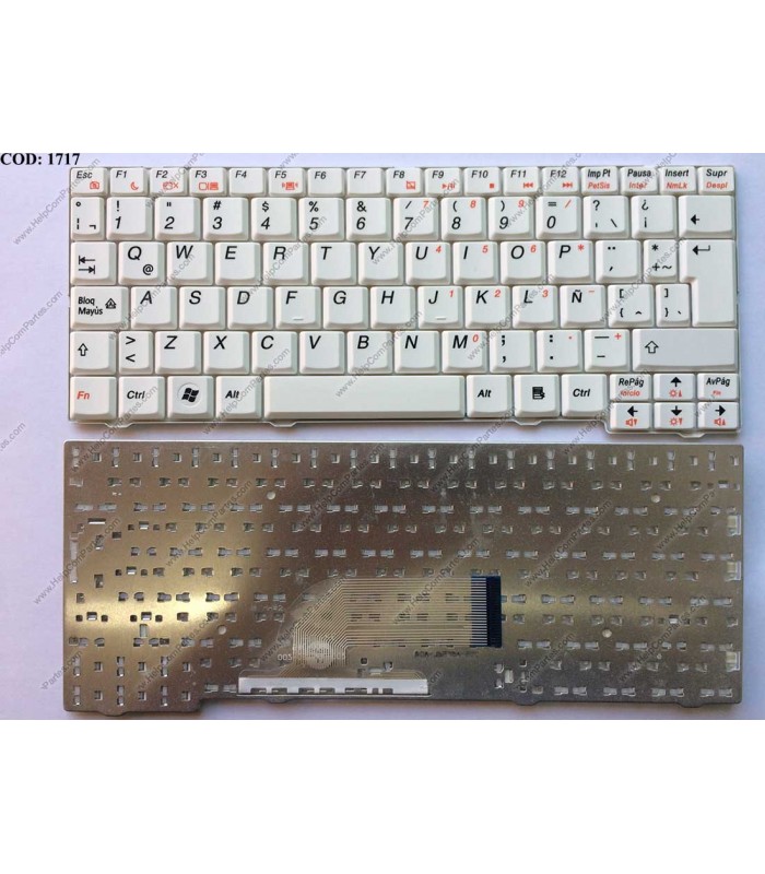 TECLADO LENOVO IDEAPAD S10-2 S10-2C S10-3C S11 SERIES 25008451  BLANCO LA OEM