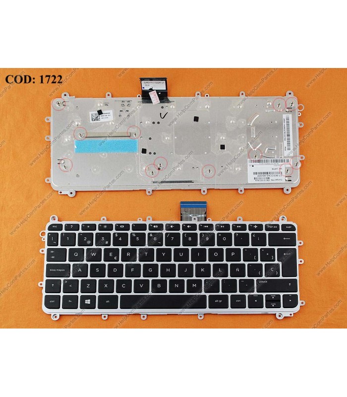 TECLADO HP PAV 11-N 11-N001XX X360 SERIES MARCO 755896-161 BK LA OEM