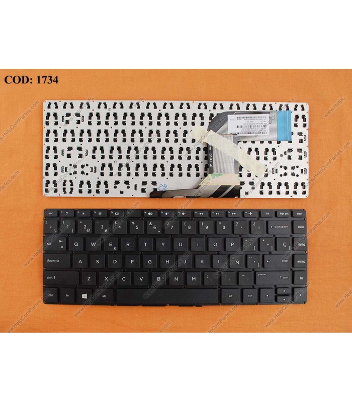 TECLADO HP PAV 14-V000 14-V010 14-V100 14-V150 14-V200 14-V210 SERIES SIN MARCO 773713-001 BK SP/US ORIG.
