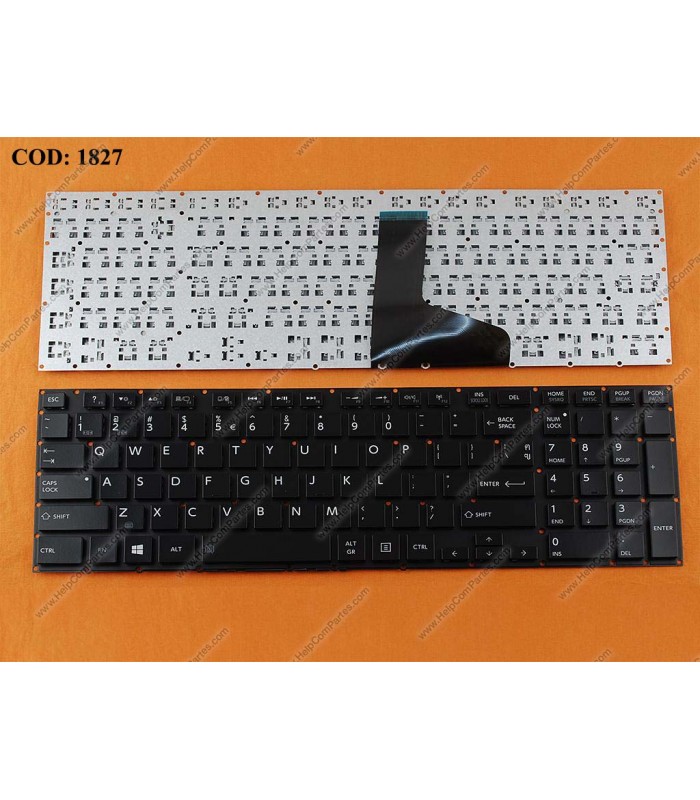 TECLADO TOSHIBA P50-A P50-B P50T-A P55W P70-A P70-B X75 X70-A SERIES SIN MARCO H000055440 BK US ORIG.