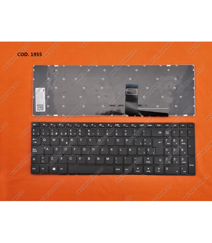TECLADO LENOVO IDEAPAD 110-15ACL 110-15AST 310-15 SERIES SIN MARCO SN20K93009 WIN8 BK SP ORIG.