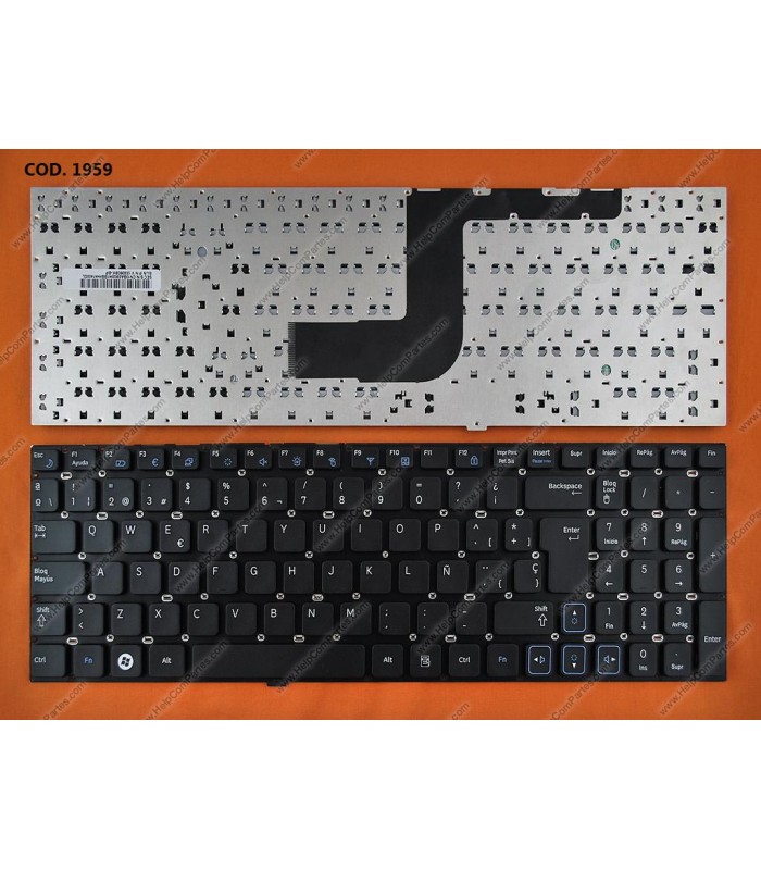 TECLADO SAMSUNG NP-R515 NP-RV511 NP-RV520 RC508 RC510 RC520 RV509 RV511 SERIES SIN MARCO V123060BK-SP BK SP ORIG.