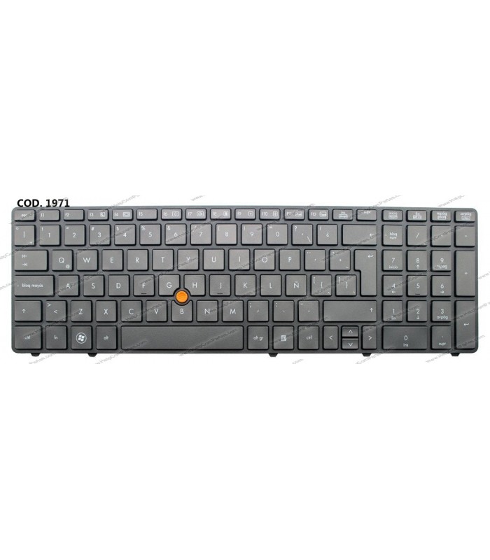 TECLADO HP ELITEBOOK 8560W 8540W 8570W SERIES POINT STICK 652682-161 GRAY LA ORIG.