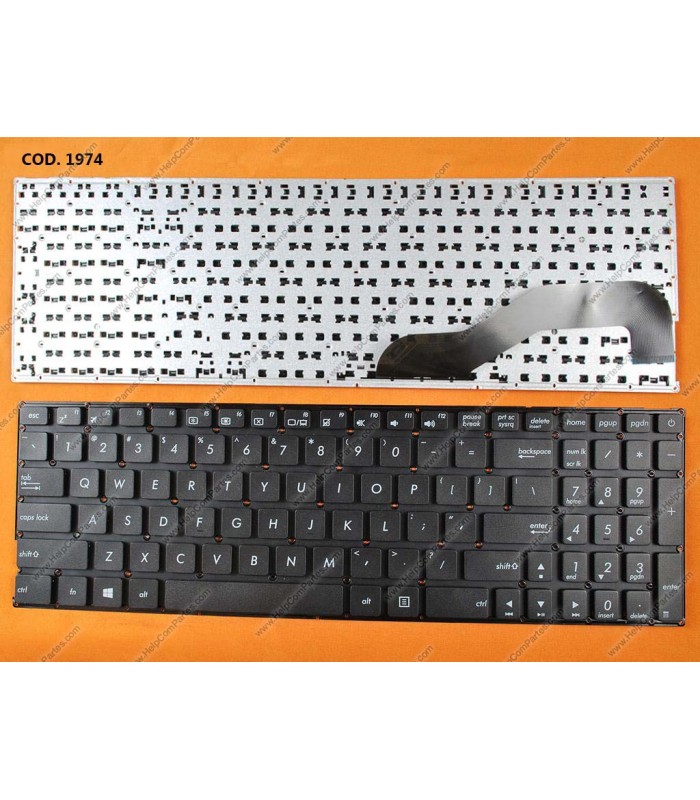 TECLADO ASUS X540 X540L X540LA X540SC K540 K540LA X543 X543UB X543BA X543UA X543MA X543U X543L SERIES BK US ORIG.