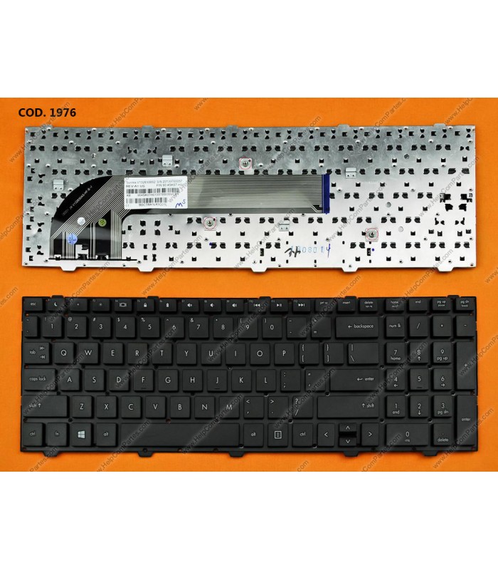 TECLADO HP PROBOOK 4040 4040S 4540 4540S 4545 4545S 4740 4740S 4745 SERIES SIN MARCO 702237-001 BK US ORIG.