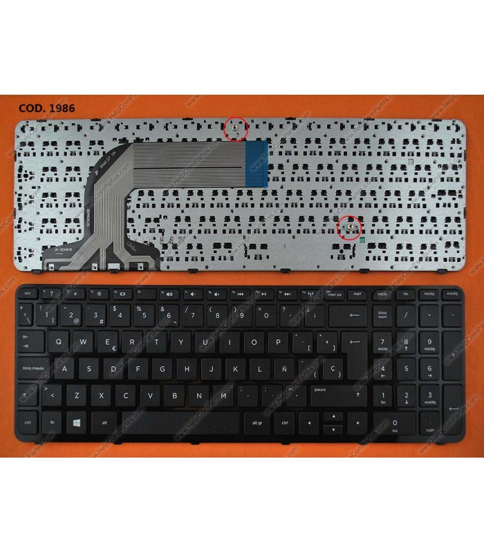 TECLADO HP PAV 17-E 17-E100 17Z-E SERIES 720670-071 WIN8  BK SP OEM