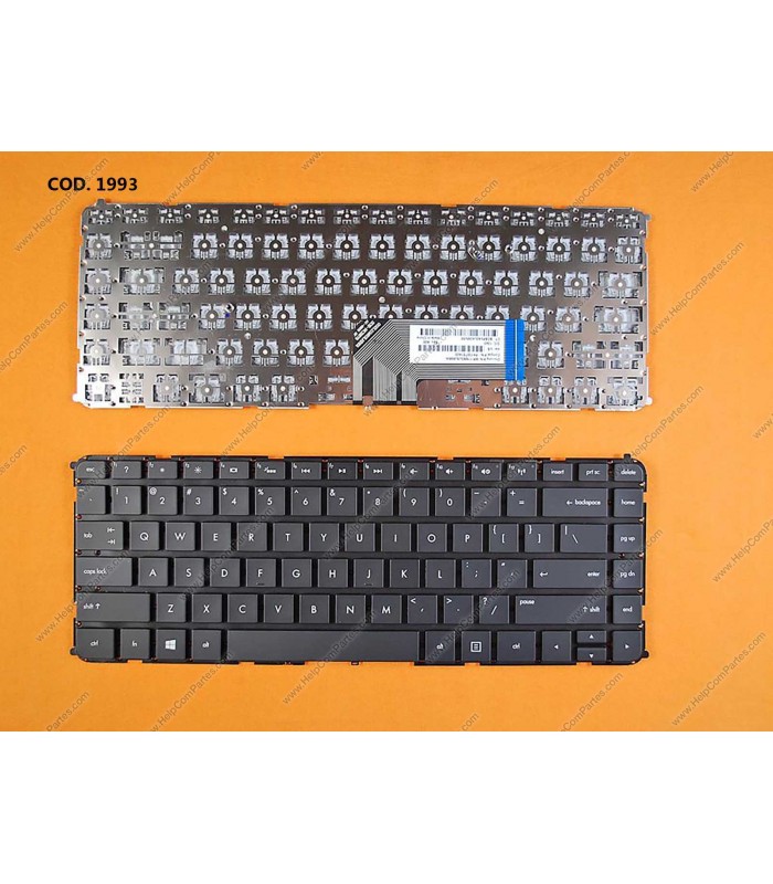 TECLADO HP ENVY 4-1000 4-1100 4-1200 6-1000 6-1100 4T-1000 6T-1000 SERIES SIN MARCO+ BACKLIT 698679-001 WIN8 BK US ORIG.