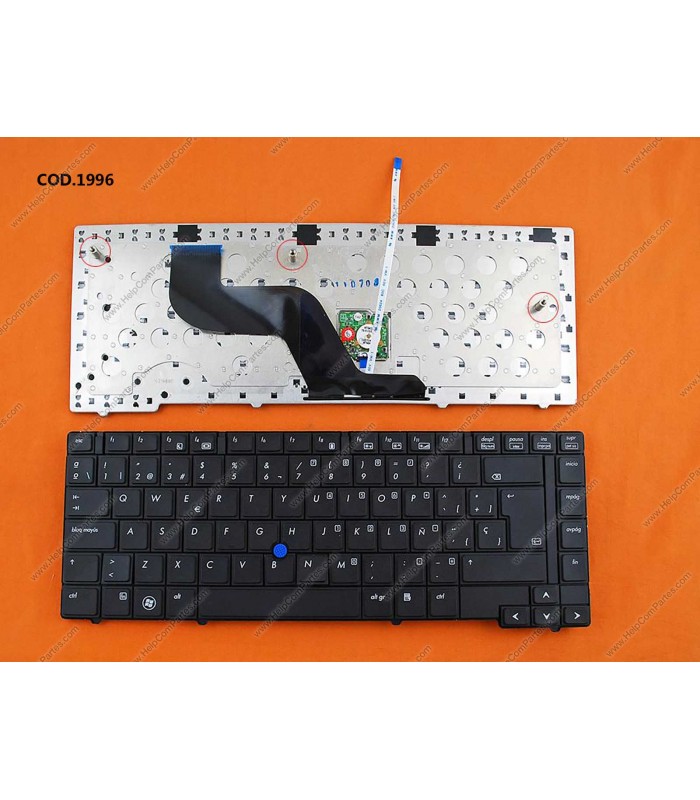 TECLADO HP ELITEBOOK 8440P 8440W SERIES +POINT 594052-071 BK SP ORIG.