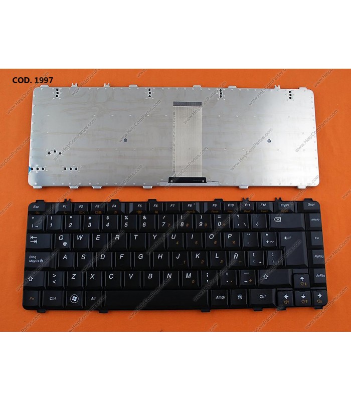 TECLADO LENOVO Y450 Y450A Y450G Y550 Y550A V460 B460 SERIES SIN MARCO 25-008594 BK LA ORIG.