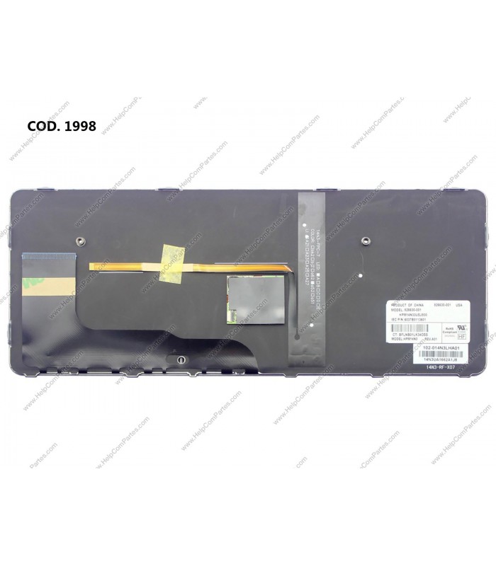 TECLADO HP ELITEBOOK 725 G3 820 G3 828 G3 725 G4 SERIES BACKLIT+ POINT SILVER MARCO 826630-001 BK US ORIG