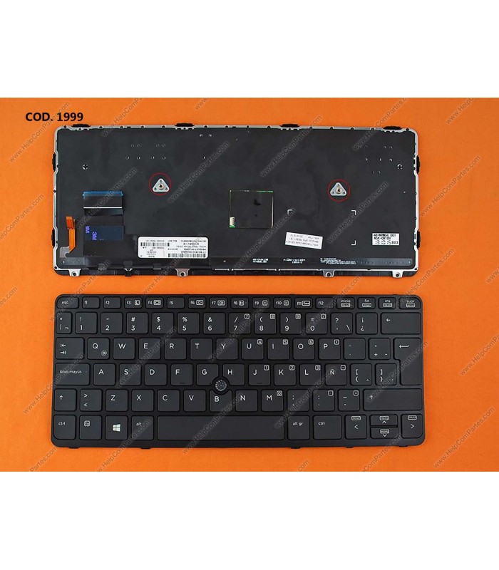TECLADO HP ELITEBOOK 720 G1 740 G1 820 G1 720 G2 725 G2 740 G2 820 G2 SERIES MARCO 730541-161 BK LA ORIG.