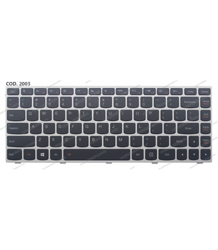 TECLADO LENOVO G40 G40-30 G40-80 G40-45 Z40 B40-70 G40-70 B40-70AT B40-35 300-14IBR 300-14ISK 305-14IBD FLEX 2 14 GR BL US ORIG.
