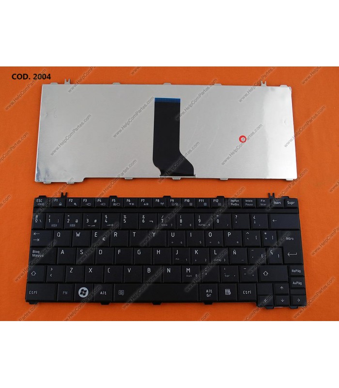 TECLADO TOSHIBA U500 U505 T130 T135 T135D SERIES SIN MARCO A000062980 BK SP OEM