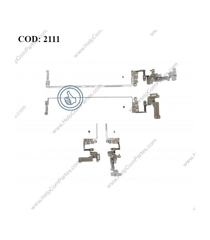 BISAGRAS TOSHIBA SATELLITE C55D-B C55-B C55T-B C50T-B C50D-B C50-B SERIES R/L AM15H000800 AM15H000900 ORIG.