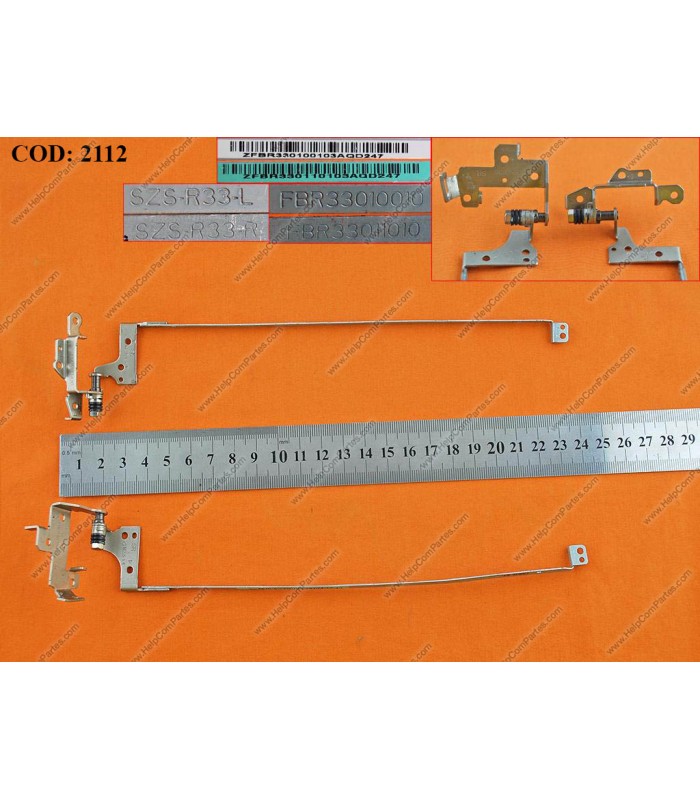 BISAGRAS HP PAV G4-2000 G4-2100 G4-2200 G4-2300 SERIES 14" R/L 680554-001 ORIG.