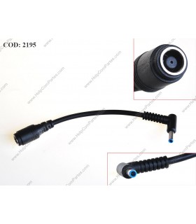 HP AC POWER ADAPTER DONGLE CONVERTER 150W 7.4*5.0 HEMBRA A 4.5*3.0mm MACHO 100~240V PIN AZUL