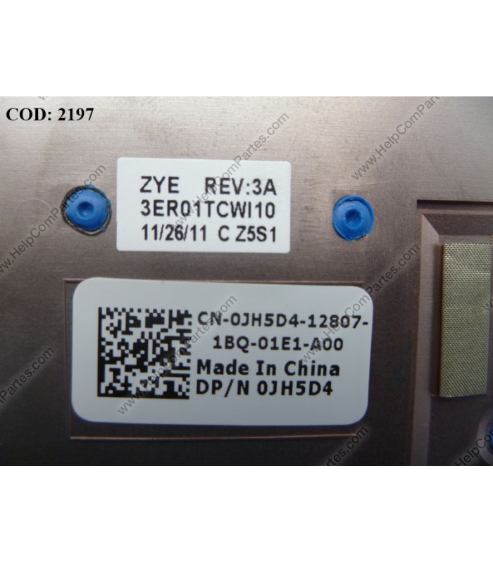 DELL ASSY W/PLMRST+TOUCHPAD 14R N4110 N4010 M4110 M411R  SERIES 0JH5D4 AZUL ORIG.