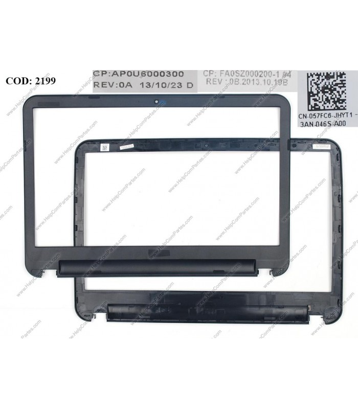 LCD BEZEL DELL INSP. 15 3521 3537 5521 5537 VOSTRO 2521 SERIES 024K3D BK ORIG.