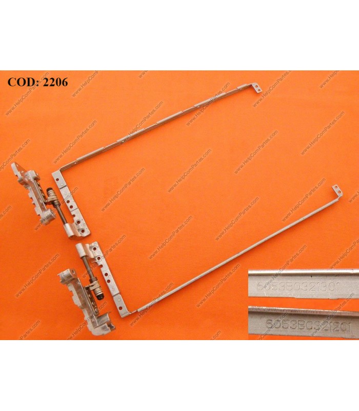 BISAGRAS TOSHIBA SATELLITE A300 A300D A305 A305D SERIES  15.4" R/L 6053B321301 6053B0321201 ORIG.
