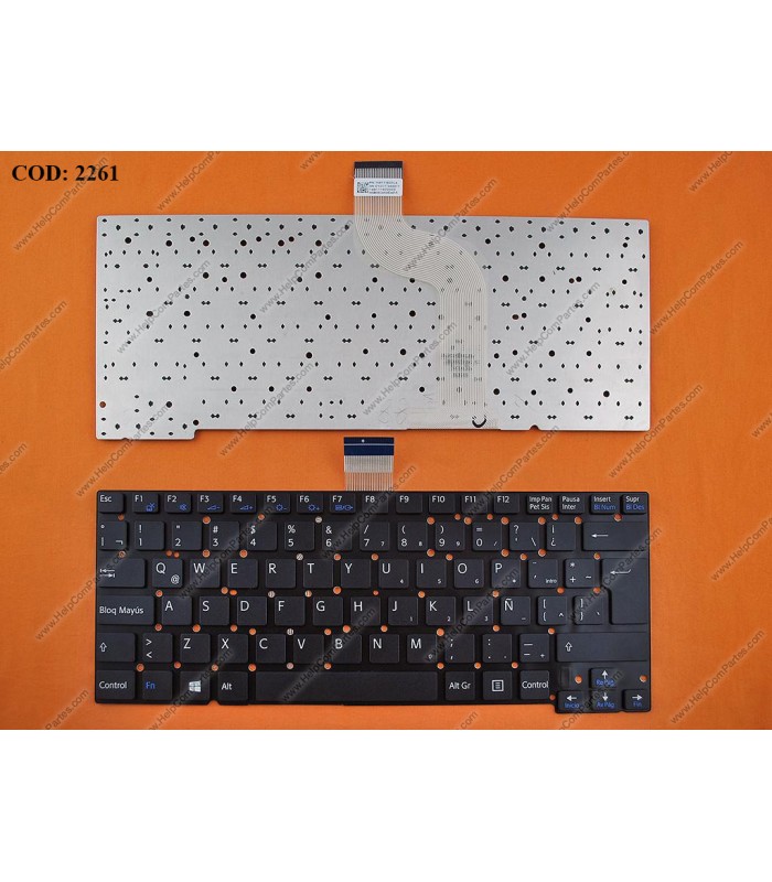 TECLADO SONY SVT13 SVT13117 SVT131A11L SVT14 SVT14-112CXS SERIES SIN MARCO BK LA OEM 