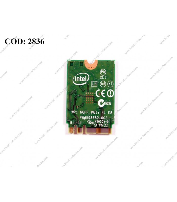 WI-FI M.2 NGFF 2230 INTEL DUAL BAND AC 3160 3160NGW/ 802.11 ac/a/b/g/n/ BT4. P/N 0N2VFR ORIG.