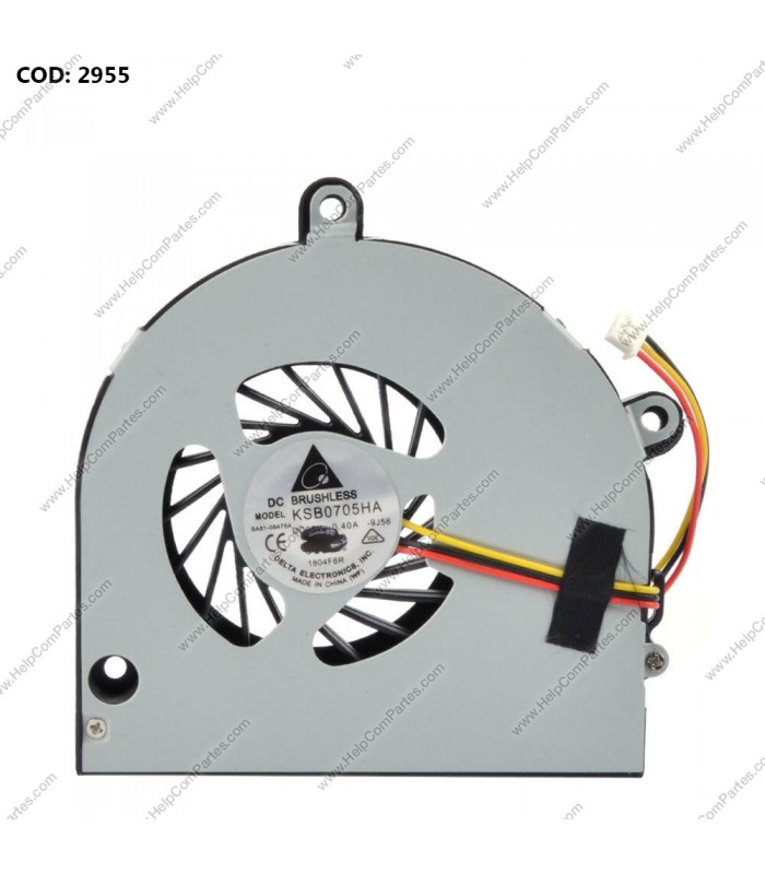 VENTI. TOSHIBA L675D A660 A665 L675 GAT.NV53/ACER 5333 5733 SERIES DC2800091D0 3PIN OEM.