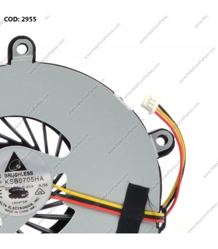 VENTI. TOSHIBA L675D A660 A665 L675 GAT.NV53/ACER 5333 5733 SERIES DC2800091D0 3PIN OEM.