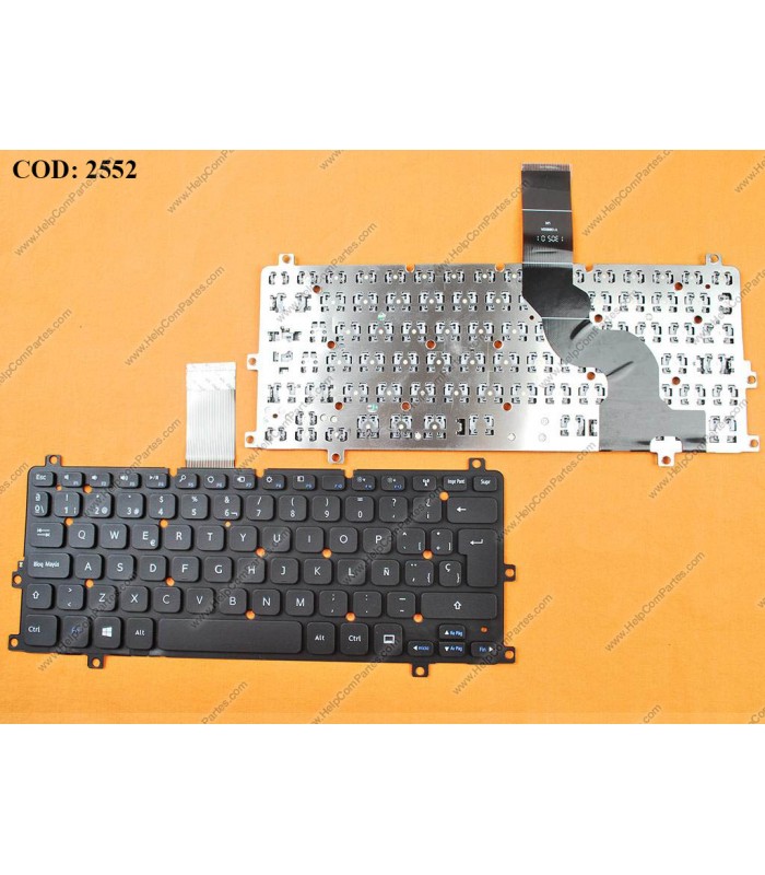 TECLADO DELL INSPIRON 11 3000 3135 3137 3138 3152 3157 XPS 10 10Z SERIES SIN MARCO 0H22G2 BK SP ORIG.