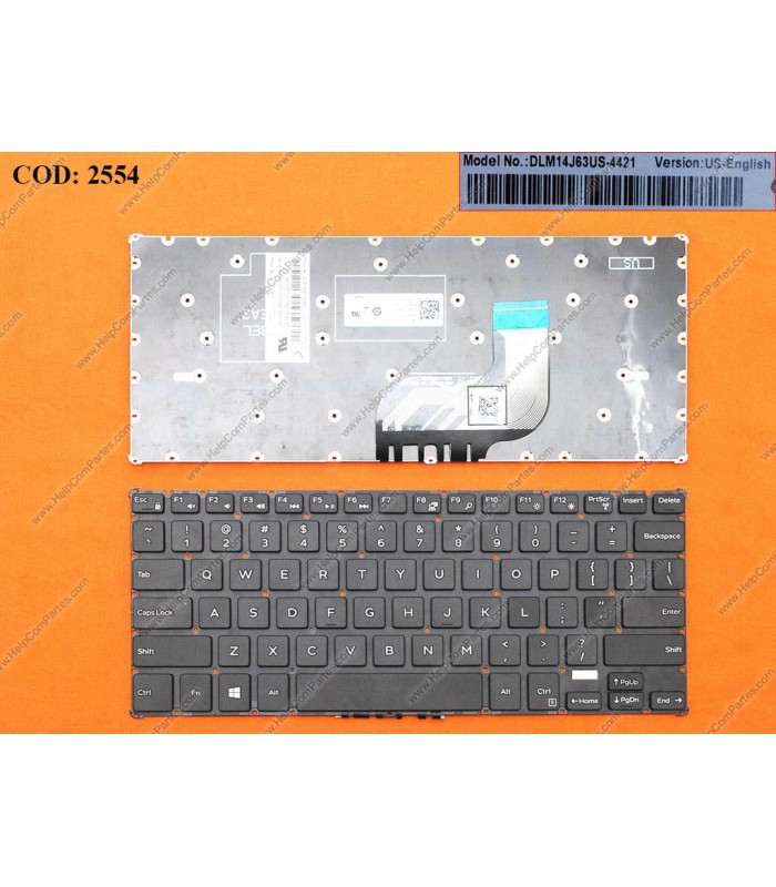 TECLADO DELL INSPIRON 11 3162 3164 3168 3169 3179 3180 SERIES SIN MARCO 0G96XG BK US ORIG.