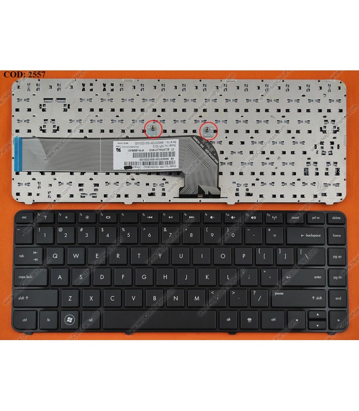 TECLADO HP PAV DV4-3000 DV4-3100 DV4-4000 DV4-4100 DM4-3000 DM4-3100 DM4T-3000 SERIES MARCO  654484-001 GLOSSY BK US ORIG.