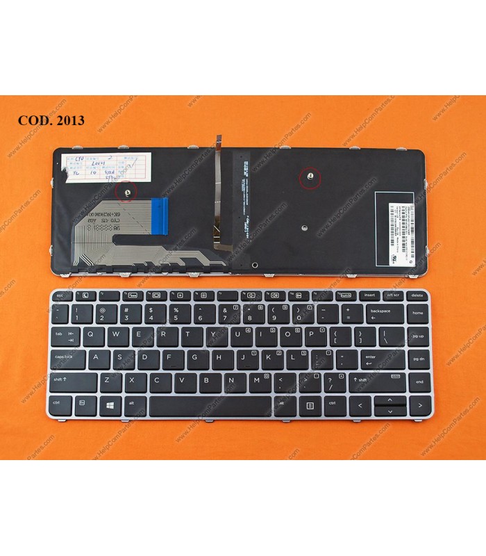 TECLADO HP EliteBook 745 G3 840 G3 745 G4 840 G4  SERIES MARCO 836308-001 BACKLIT WIN8 BK  US OEM