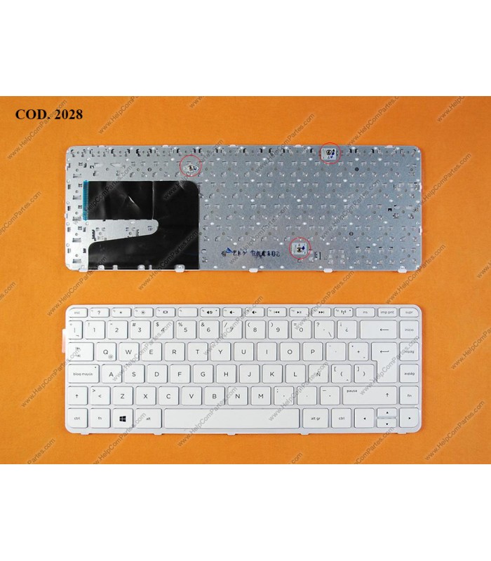 TECLADO HP PAV 14-E 14-N 14-G 14-R 14-D 14Z-N100 14Z-N200 HP 240 G3 HP 245 G3 +MARCO WIN8 WH LA ORIG.