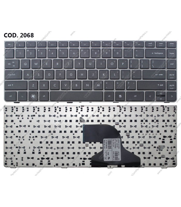 TECLADO HP PROBOOK 4330S 4331S 4430S 4431S 4435S 4436S SERIES 646365-001 SILVER BK US ORIG.