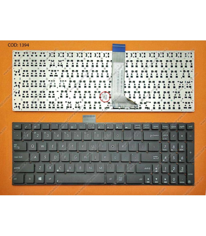 TECLADO ASUS X502 X502C X502CA F502 F502C F502CA F555 F550 F555L S500 V500 SERIES FLEX-12.1CM BK US OEM.