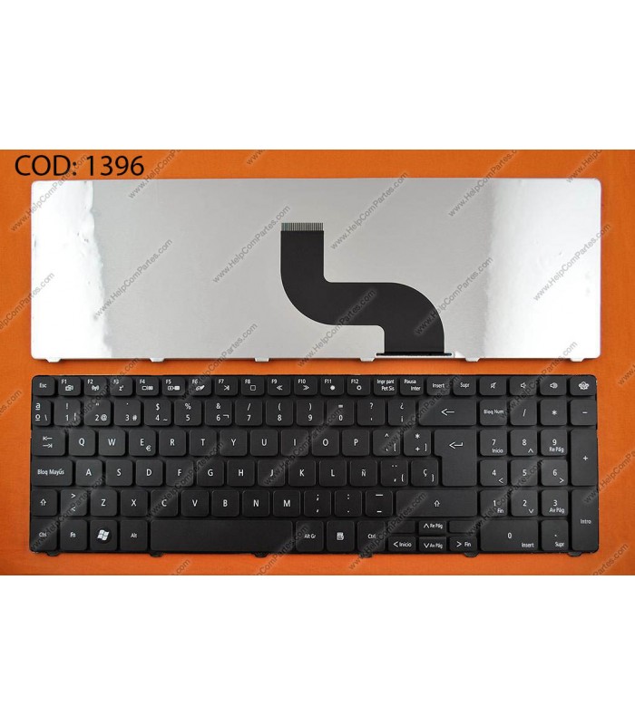 TECLADO GATEWAY NV50 NV51 NV55 NV79  /PACKARD BELL TM81 TM89 TM94 TX86 SERIES KB.I170G.191 BK SP ORIG.