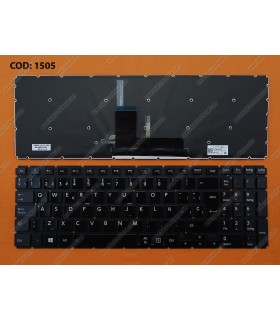 TECLADO TOSHIBA C55-C L50-B L50-C L50D-B L50T-B L55-B S50-B S50D-B P55w SERIES SIN MARCO GLOSSY+BACKLIT WIN8 BK SP ORIG