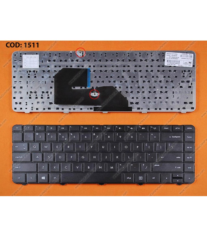 TECLADO HP PAV 242 G1 242 G2  232 G1 SERIES SIN MARCO 728186-001 WIN8 BK US ORIG.