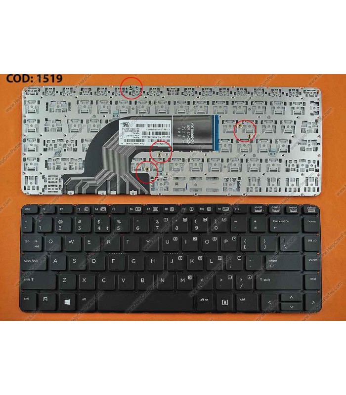 TECLADO HP PROBOOK 640 G1 645 G1 440 G0 440 G1 430 G2 440 G2 445 G2 SERIES NO MARCO PARA BACKLIT 738687-001 BK US ORIG.