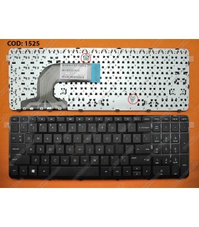 TECLADO HP 250 255 256 G3 /15-S 15-E 15-G 15-H 15-R 15-T 15-Z 15Z-G 15T-R 15T-N 15Z-N 15Z-E 17-F SERIES MARCO GLOSSY BK WIN8 US