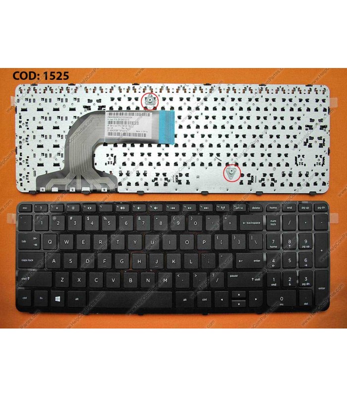 TECLADO HP 250 255 256 G3 /15-S 15-E 15-G 15-H 15-R 15-T 15-Z 15Z-G 15T-R 15T-N 15Z-N 15Z-E 17-F SERIES MARCO GLOSSY BK WIN8 US