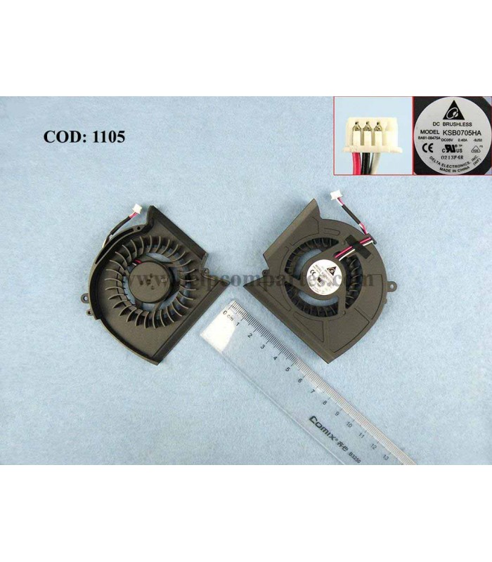 VENTI. SAMSUNG R530 R580 R528 R540 NP-R580 NP-R525 SERRIES BA81-08475B  3PIN ORIG.