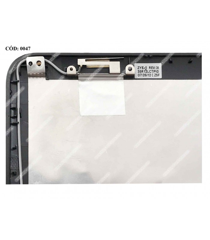 LCD COVER HP PAV. G4-1000 G4-1100 G4-1200 G4-1300 G4-1400 G4T-1000 G4T-1100 G4T-1200 SERIES 643489-001 GRIS ORIG.