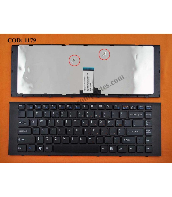 TECLADO SONY VAIO VPCEG VPC-EG EG16 EG18 EG18EC EG23 EG26 EG28 SERIES MARCO 148969711 BK US ORIG.